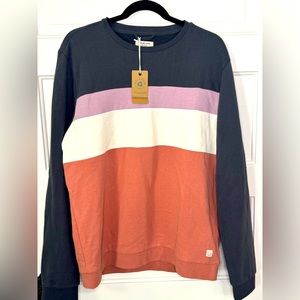 Brand New Marine Layer Jordan Crew Colorblock Sweatshirt